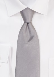 Kids Satin Tie in Sterling