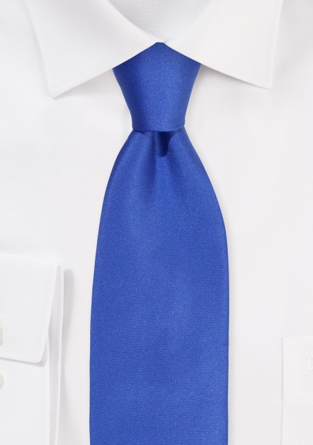 Satin Tie in Morning Glory Blue