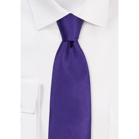 Satin Tie in Purple Storm