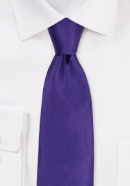 Satin Kids Tie in Purple Storm