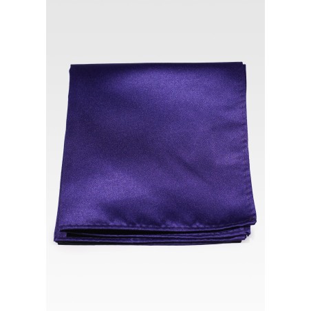 Solid Pocket Hanky in Purple Storm