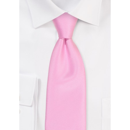 XL Satin Tie in Pink