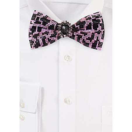 Royal Duke Bow Tie with Luxurious Rhinestones
