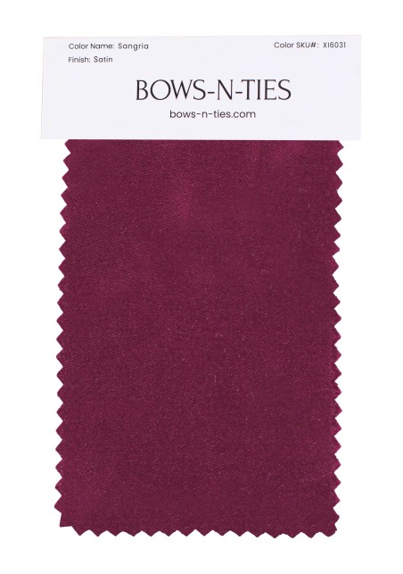 Satin Fabric Swatch - Sangria