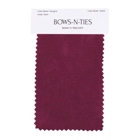 Satin Fabric Swatch - Sangria