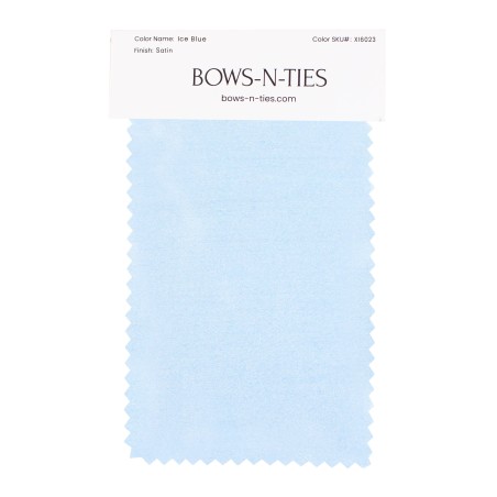 Satin Fabric Swatch - Ice Blue