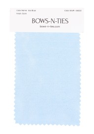 Satin Fabric Swatch - Ice Blue