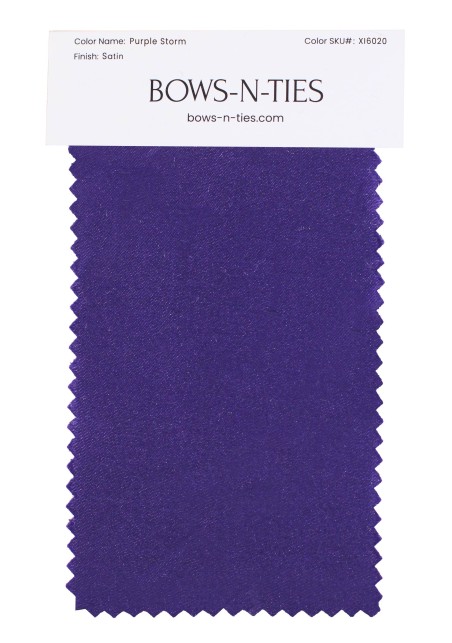 Satin Fabric Swatch - Purple Storm