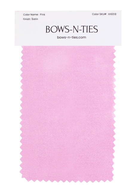 Satin Fabric Swatch - Pink