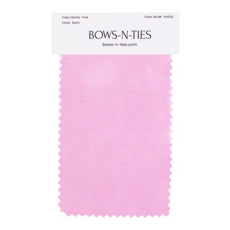 Satin Fabric Swatch - Pink