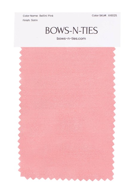 Satin Fabric Swatch - Bellini Pink