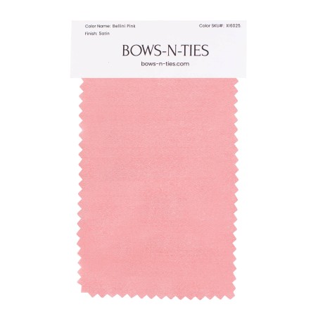 Satin Fabric Swatch - Bellini Pink
