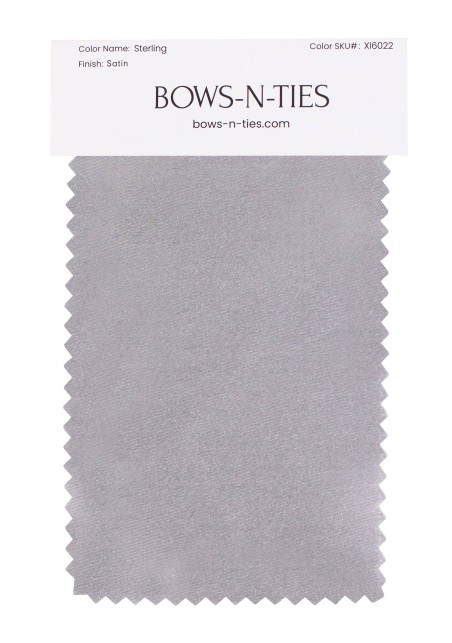 Satin Fabric Swatch - Sterling