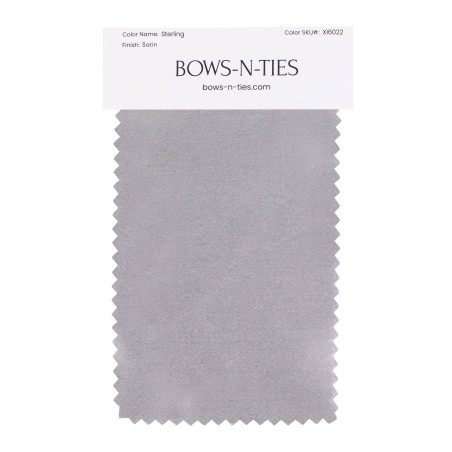 Satin Fabric Swatch - Sterling