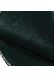 Hunter Green Velvet Pocket Square Texture Detail