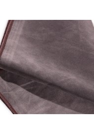 Charcoal Gray Velvet Pocket Square Texture Detail