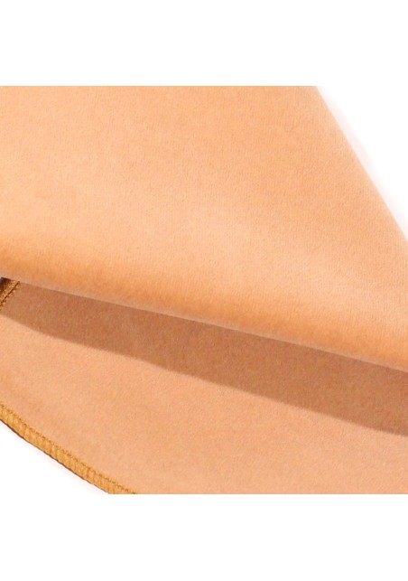 Camel Colored Velvet Pocket Square