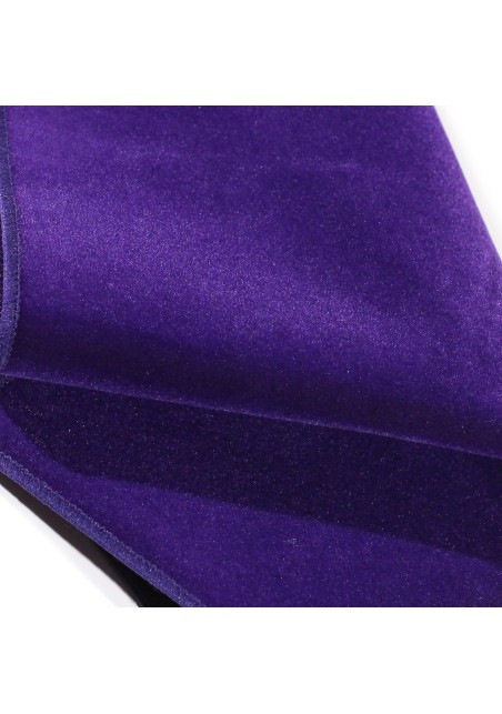 Velvet Pocket Square in Deep Purple
