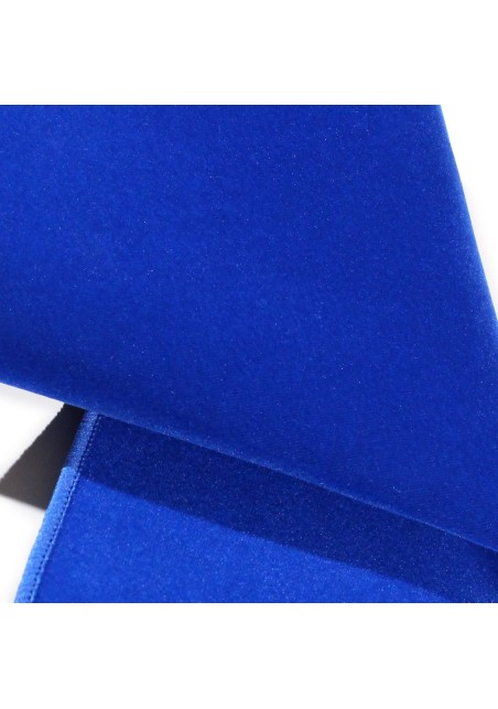Royal Blue Velvet Pocket Square Texture Detail