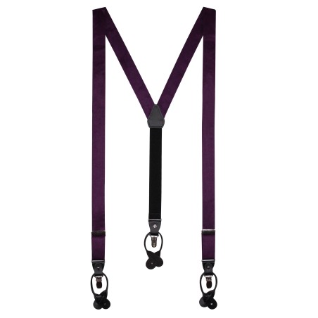 Berry Satin Dress Suspenders