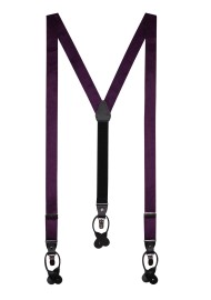 Berry Satin Dress Suspenders