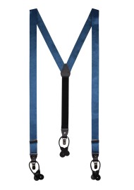 Teal Satin Dress Suspenders