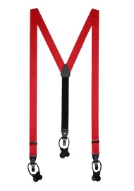 Cherry Red Satin Dress Suspenders