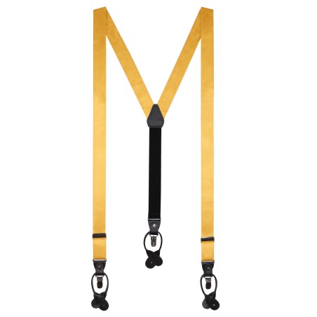 Amber Gold Satin Suspenders