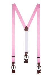 Pink Satin Suspenders