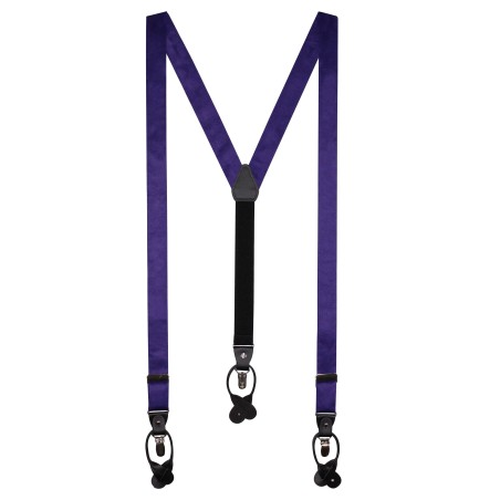 Satin Suspenders in Purple Storm