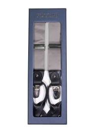 Sterling Satin Suspenders in Box