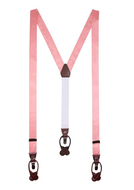 Suspenders in Bellini Pink