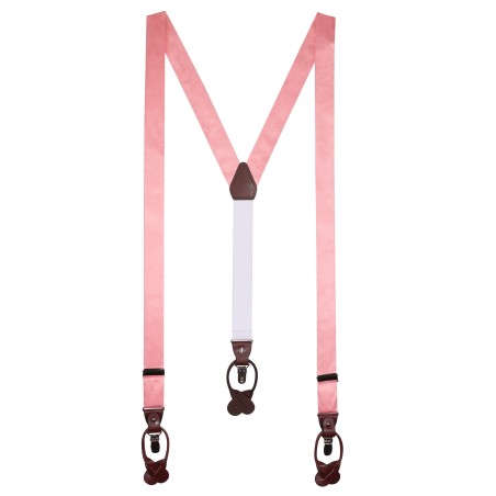 Suspenders in Bellini Pink