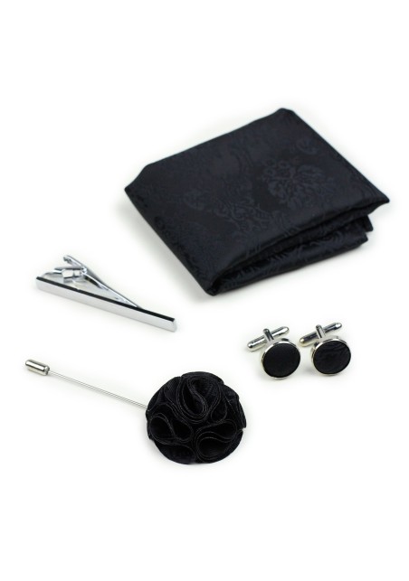 Black Paisley Groomsmen Accessories