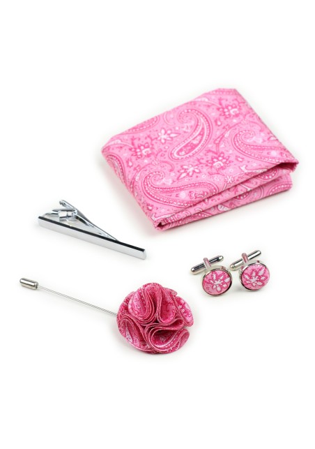 Geranium Paisley Groomsmen Accessories