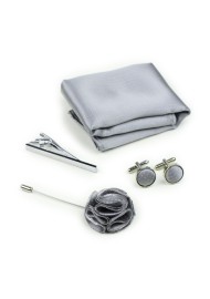 Formal Silver Groomsmen Accessories