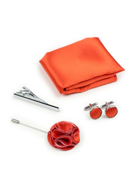 Tangerine Groomsmen Accessories
