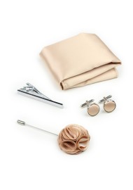 Golden Champagne Groomsmen Accessories
