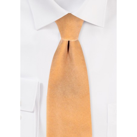 Luxe Velvet Necktie in Camel