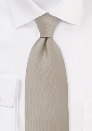 Single colored silk tie Champagne color