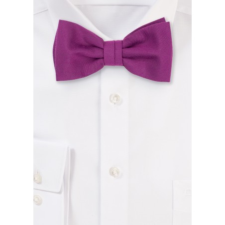 Matte Woven Bow Tie in Sangria