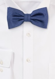 Heather Slate Blue Bow Tie