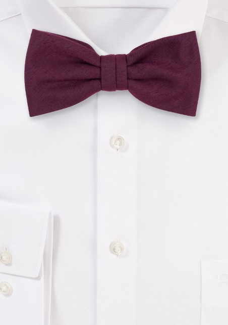 Burgundy Bow Tie
