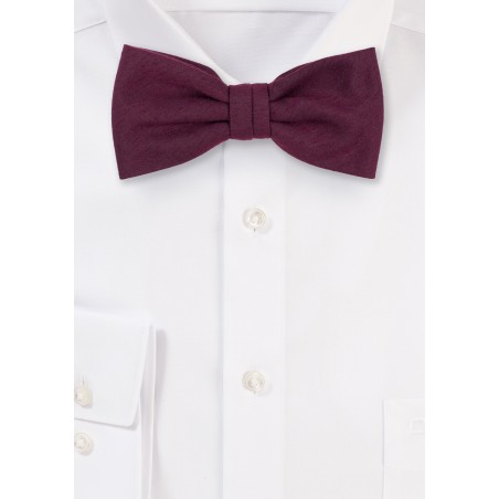Burgundy Bow Tie