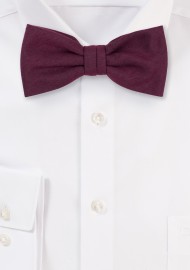 Burgundy Bow Tie