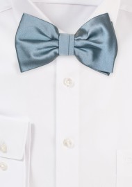Dusty Blue Solid Bow Tie