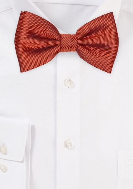Burnt Orange Bowtie in Matte Texture