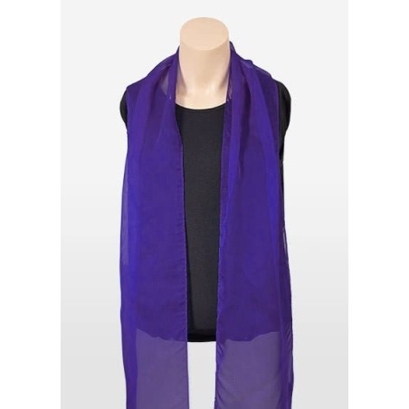 Ladies Chiffon Scarf in Regency Purple