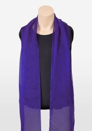 Ladies Chiffon Scarf in Regency Purple