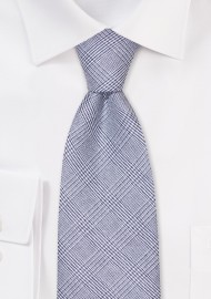 Prince of Wales Check Tie in Navy